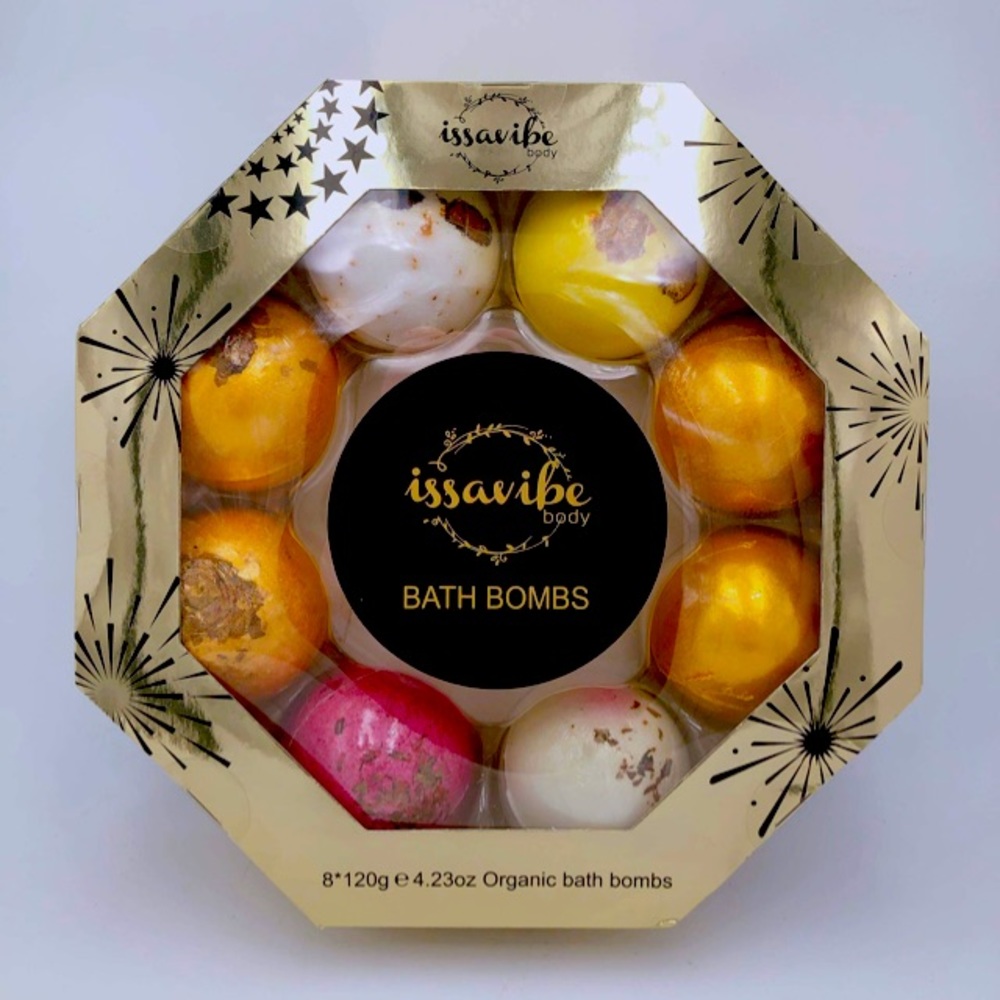 Bath Bomb Gift Set Mothers Day Self Care Spa brand new ORGANIC AND VEGAN!!